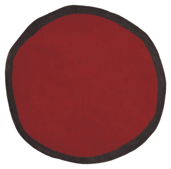 Nanimarquina Aros round vloerkleed - rood - L Ø 100 cm