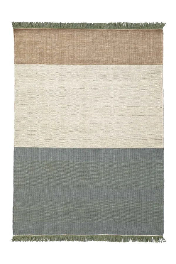 Nanimarquina Stripes vloerkleed - 170 x 240 cm - salvia