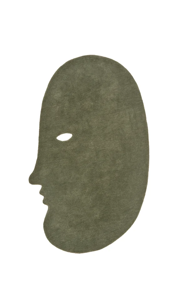 Nanimarquina Tapijt praten praten - 140 x 100 cm - blueish green