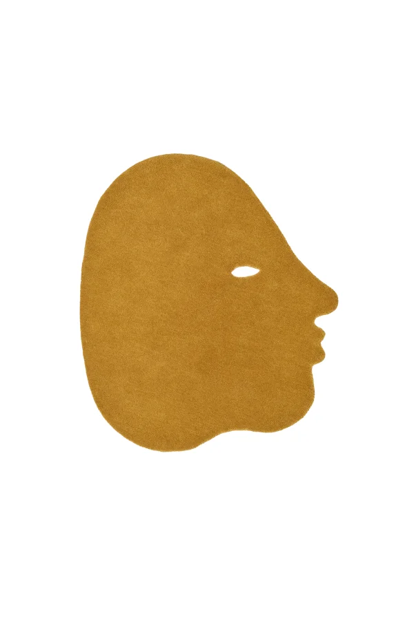 Nanimarquina Tapijt praten praten - 95 x 85 cm - mustard