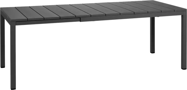 Nardi Rio Uitschuifbare tafel DurelTOP - antracite - Lengte 140 / 210 cm