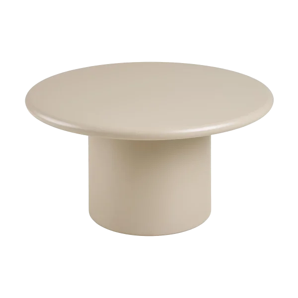 Nelson ronde houten salontafel beige - Ø 80 cm