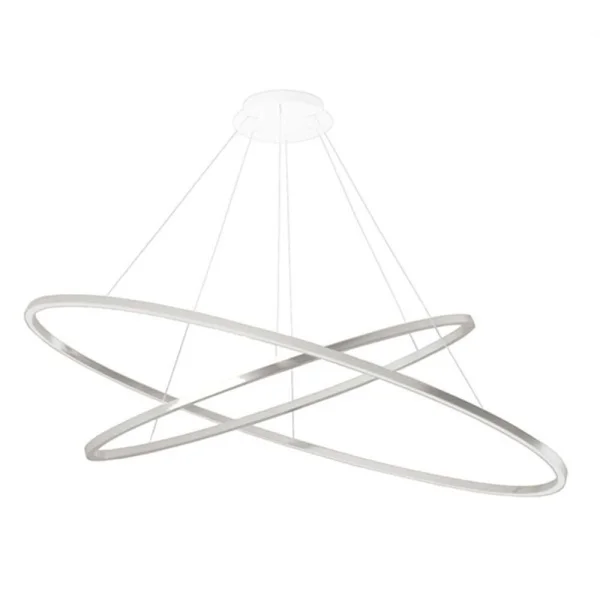 Nemo Lighting - Ellisse Double Hanglamp Aluminium