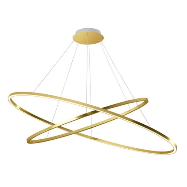 Nemo Lighting - Ellisse Double Hanglamp Polished Gold