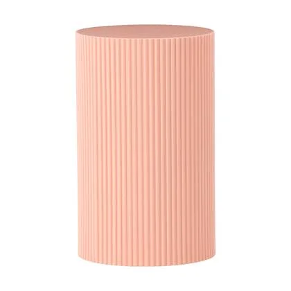 Nest living Asa Houten Bijzettafel Zacht Roze - Ø 31 cm