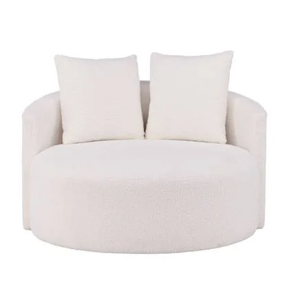 Nest living Kathleen loveseat teddystof wit