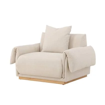 Nest living Rikki Gestoffeerde Fauteuil Beige