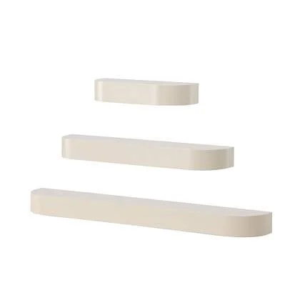 Nest living Sandy Zwevende Wandplanken Beige - Set Van 3