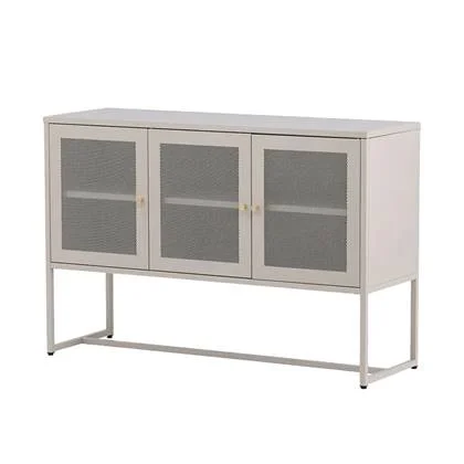 Nest living Sita metalen dressoir beige - 120 x 80 cm