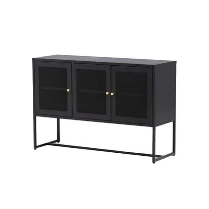 Nest living Sita metalen dressoir zwart - 120 x 80 cm