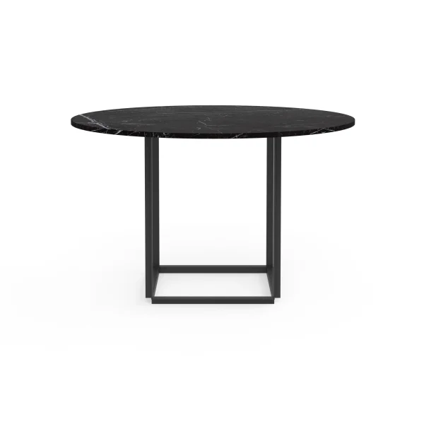 New Works Florence Dining Table - Ø 120 cm - black marquina marble