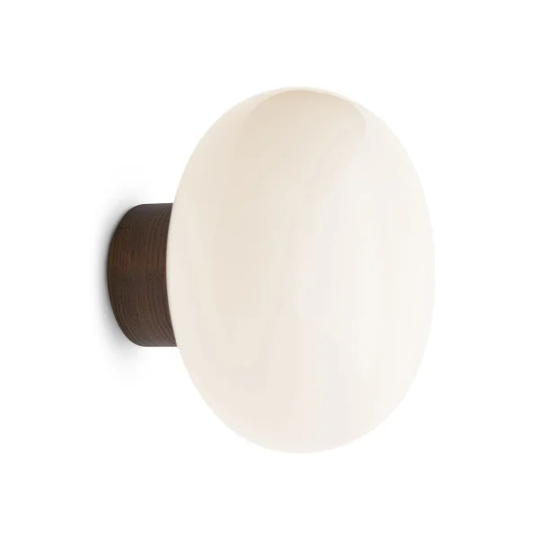 New Works Karl-Johan wandlamp Smoked oak-white opal glass