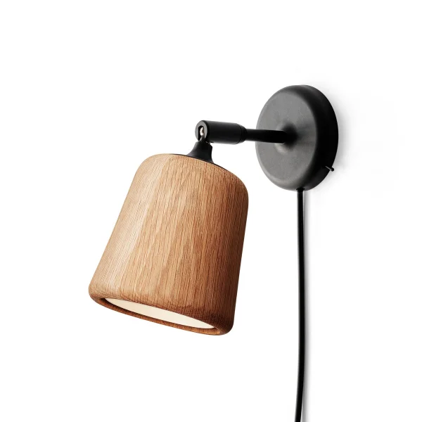 New Works Materiaal wandlamp Natural oak