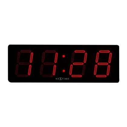 NeXtime Big D Digitale Wandklok 51,5 x 51,5 cm