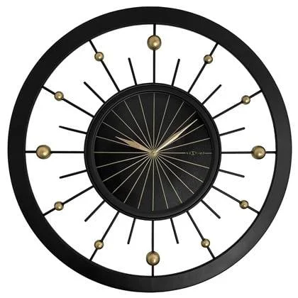 NeXtime - Wandklok 60 cm - Stille - Zwart - Metaal - NeXtime &apos;Orbit&apos;