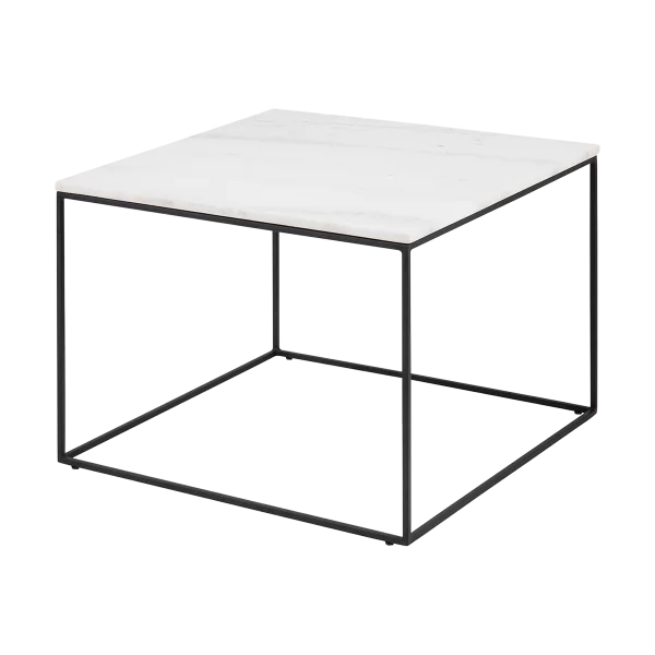 Nina marmeren salontafel wit - 60 x 60 cm