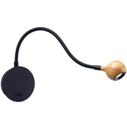 Nº8 wandlamp LED eiken