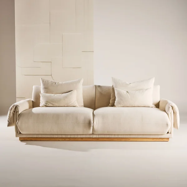 Nohr 3-zits Bank Lisa Linnenlook - Beige