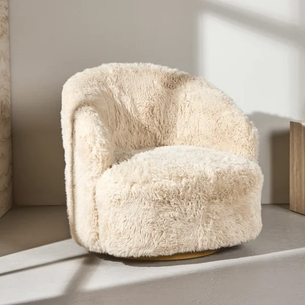 Nohr Fauteuil Kriselda Fake Fur - Beige