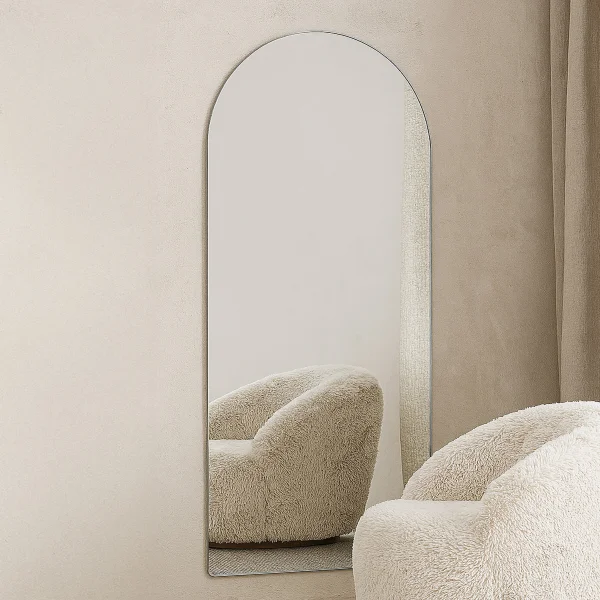 Nohr Gebogen Spiegel Cheryll 193 x 100cm - Zilver - Ovaal