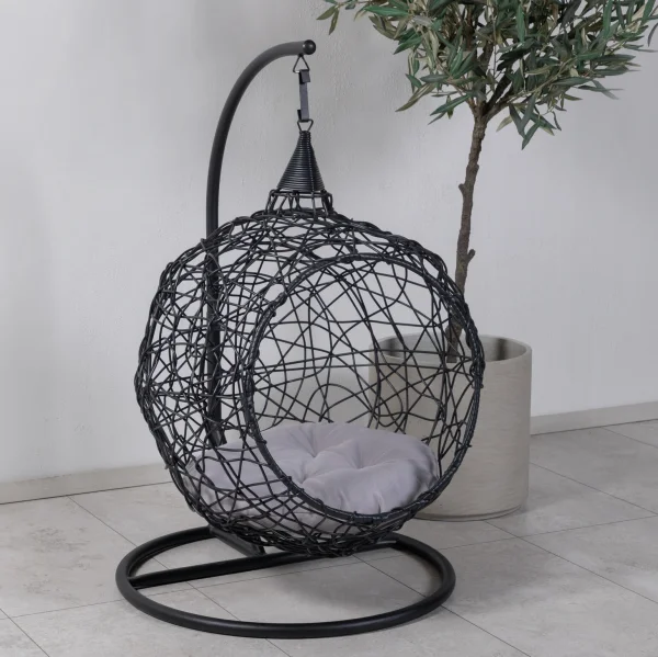 Nohr Hangstoel Geffery Wicker - Zwart