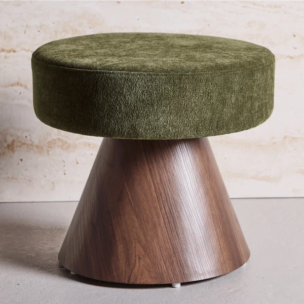 Nohr Poef Mikeisha 48cm - Groen/Mokka
