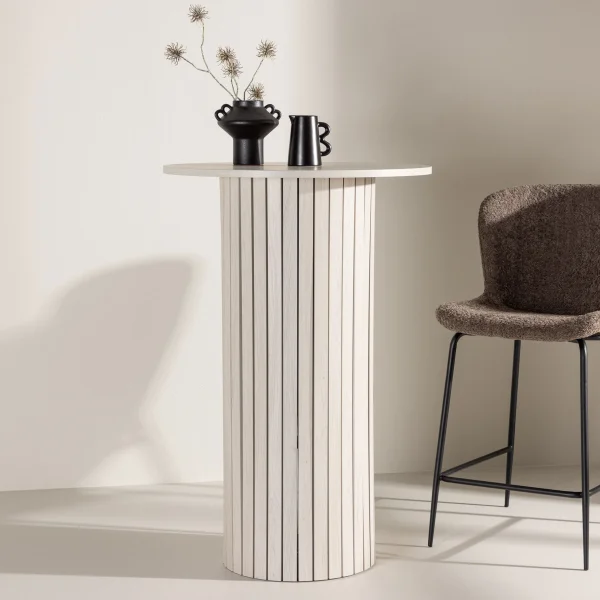 Nohr Ronde Bartafel Adrin 70cm - Whitewash