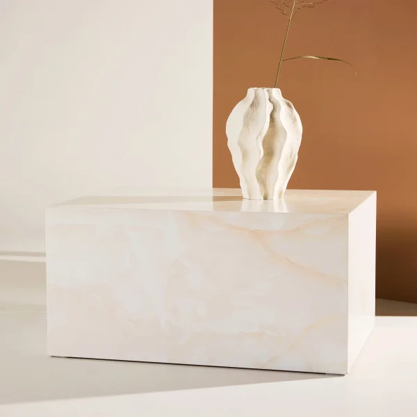 Nohr Salontafel Katiana Marmerlook, 80 x 60cm - Naturel
