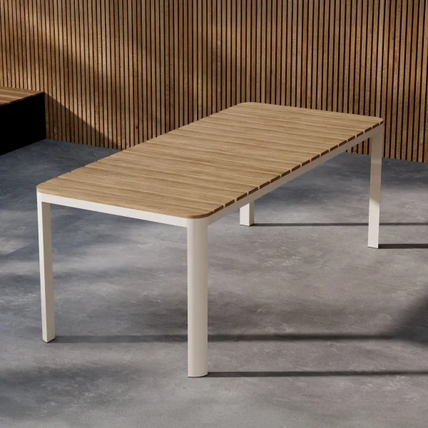 Nohr Tuintafel Anndria 210 x 90cm, Aintwood - Beige/Houtlook