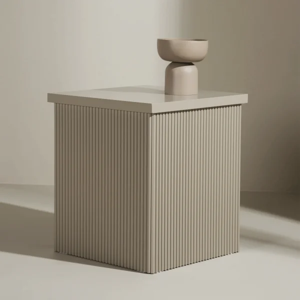 Nohr Vierkante Bijzettafel Mistina 40 x 40cm - Beige