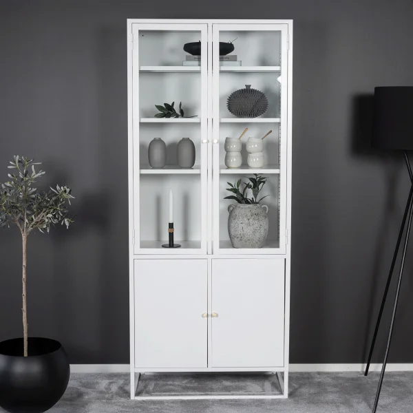 Nohr Vitrinekast Shaune 190 x 80cm - Wit