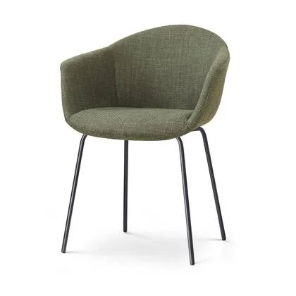 Nolon Nora-Otis eetkamerstoel forestgroen - zwart onderstel