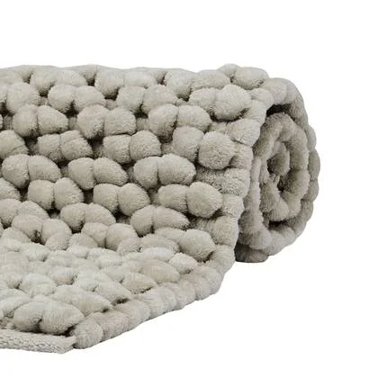 Nomad Badmat Greige | 70 x 120 cm | Grijs | Beige | Katoen | Polyester