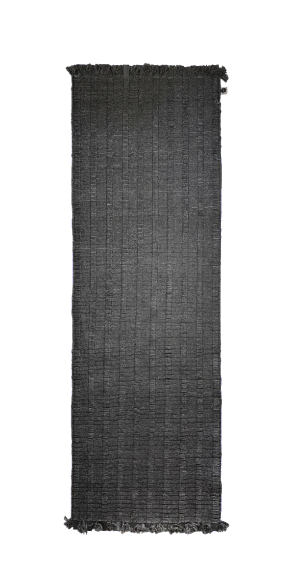 Nomad Rubber Rug black - 80 x 400 cm