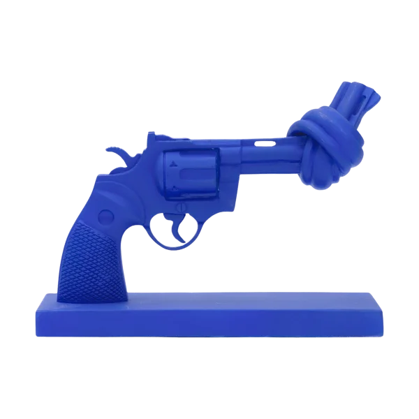 Non Violence Cobolt blue 19 cm Blauw