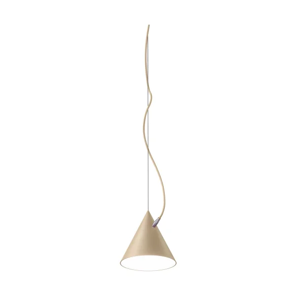 Noon Castor hanglamp 20 cm Beige-lichtbeige-zilver