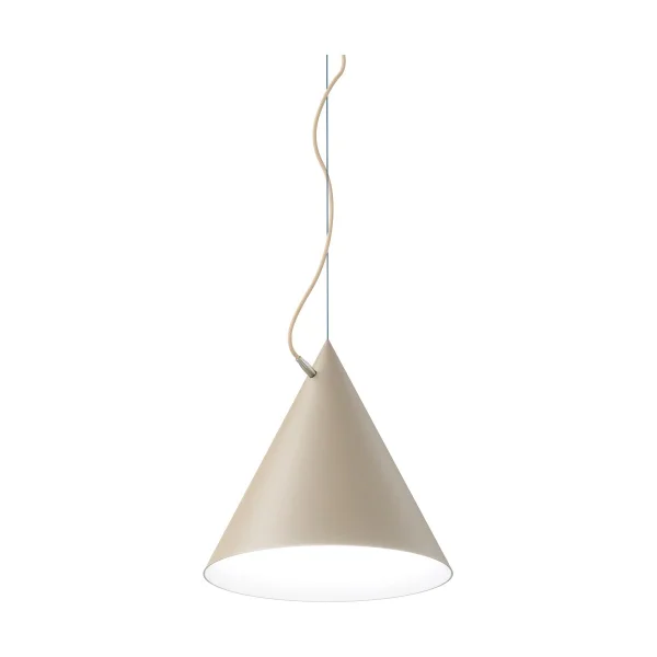 Noon Castor hanglamp 40 cm Beige-lichtbeige-zilver