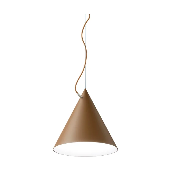 Noon Castor hanglamp 40 cm Bruin-okra-koper