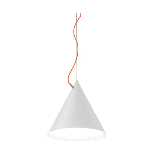 Noon Castor hanglamp 40 cm Wit-oranje-zilver