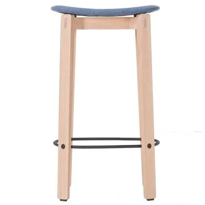 Nora barkruk zonder leuning whitewash Main Line Flax Russel