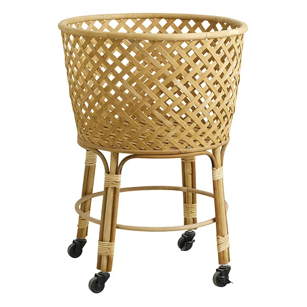 Nordal-collectie Bamboe ronde trolley ARVI naturel