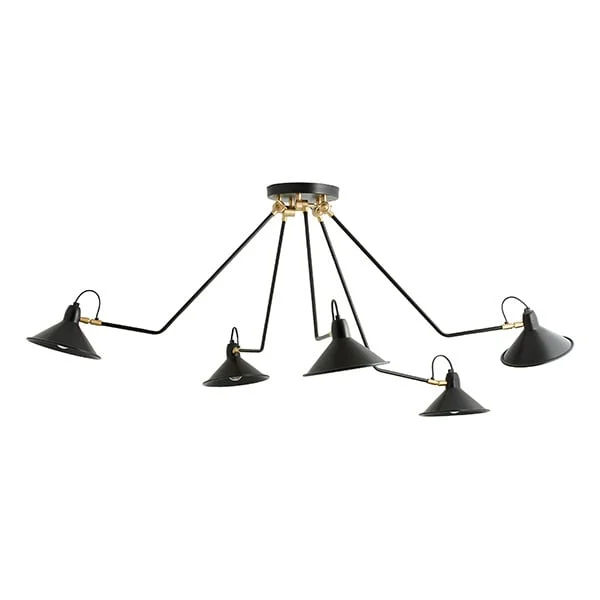 Nordal-collectie BRIMO plafondlamp zwart