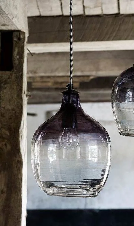 Nordal-collectie Hanglamp 'BUBBLE' smoke h:26 cm