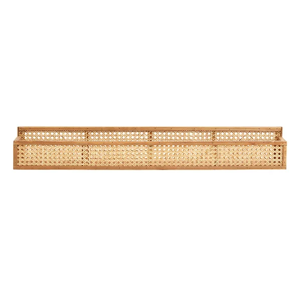 Nordal-collectie Rattan wandplank met webbing 91 cm