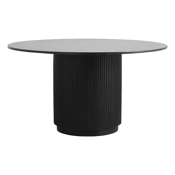 Nordal-collectie Ronde eettafel ERIE zwart marmer