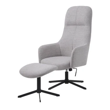 Nordic Home - Manning fauteuil met hocker - natural