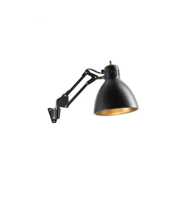 Nordic Living - Archi W1 Wandlamp Matte Zwart/Goud