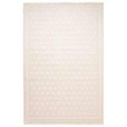 Nordic Weavers Japandi vloerkleed - Knit Dots wit - 240x340 cm