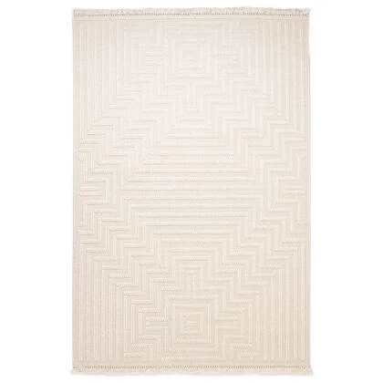 Nordic Weavers Japandi vloerkleed - Knit Refine wit - 240x340 cm
