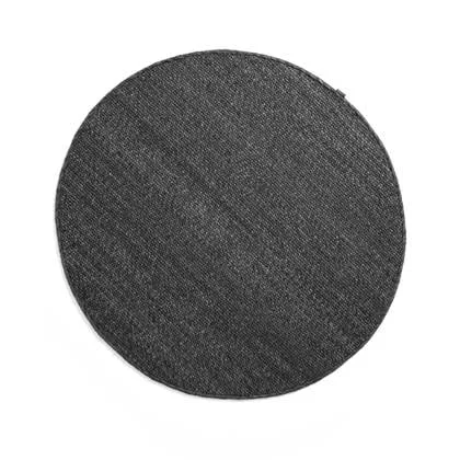 Nordic Weavers Rond wollen vloerkleed Lett - donkergrijs - 250 cm rond